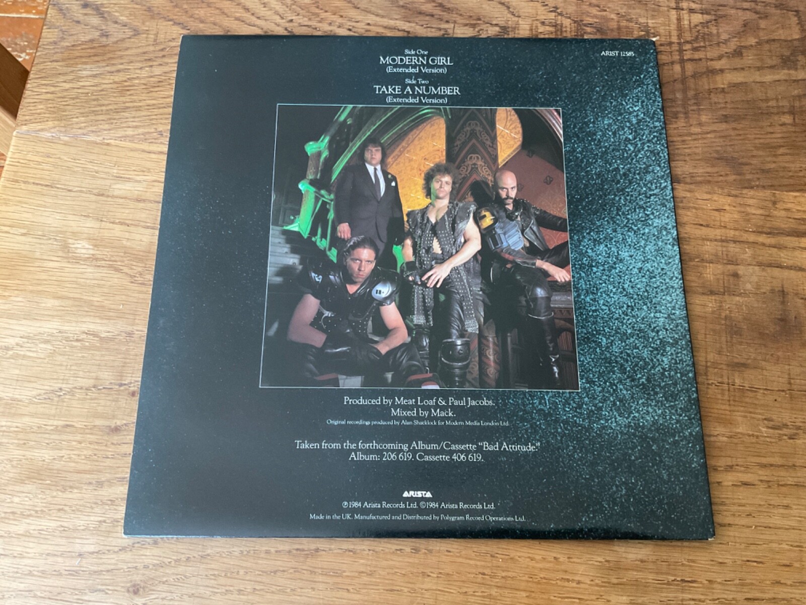 Meat Loaf “Modern Girl” 12” single gatefold vinyl extended version [Bad