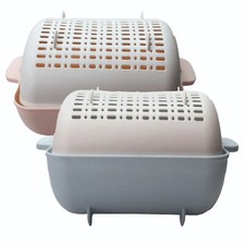 Kitchen Colander Strainer Bowl 2 in 1 Food Drain Basket BPA Free Washer