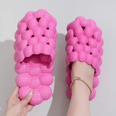 Women Soft Bubble Slippers Fashion Home Beach Shoes Massage Peanut Men Sandals