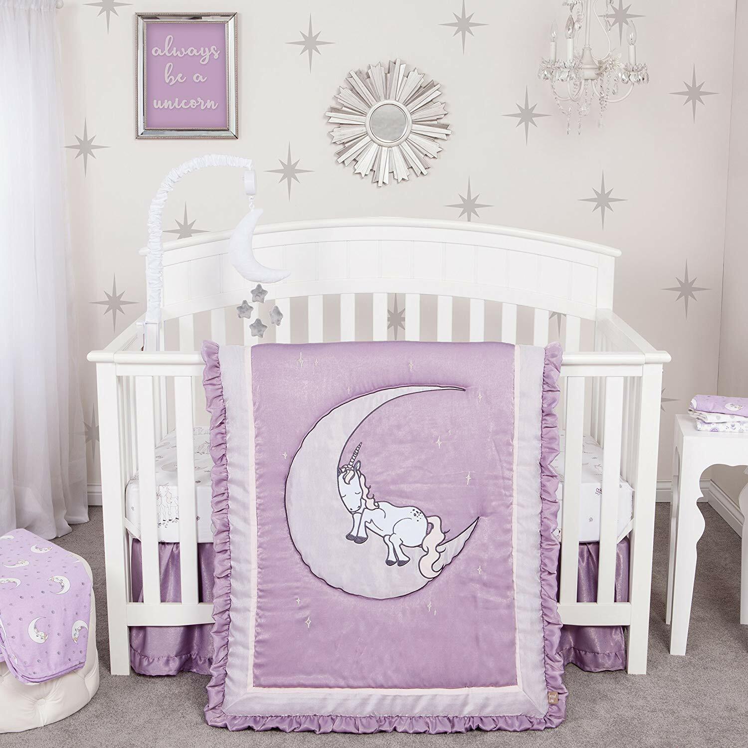 unicorn crib comforter