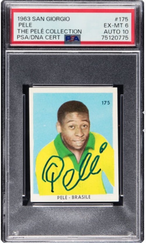 PELE Collection 1963 San Giorgio #175 PSA PoP 1 FINEST IN EXISTENCE Autographed 