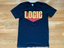 LOGIC Blue Tour T Shirt Mens SZ M Mens Black concert Tee  Hip Hop Rap