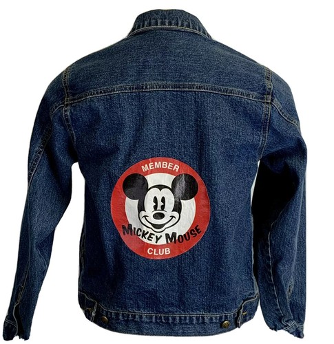 Disney Mickey Mouse Club Denim Jacket L 