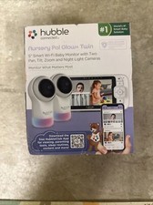 NEW Hubble Nursery Pal Glow Twin 5in Smart WIFI Baby Monitor 2-Pack HCSNPGLX2