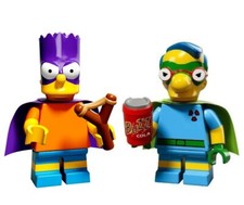 LEGO BARTMAN and FALLOUT BOY MINIFIG SETS bart milhouse simpsons series 2 71009