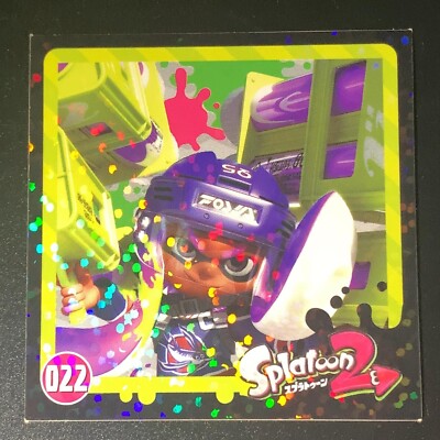 Splatoon 2 022 Sticker Seal Prism Holo Nintendo 2017 Japanese | eBay