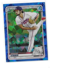 Spencer Strider 2020 Bowman Draft Chrome Sapphire 1st Bowman Rookie RC #BD-20