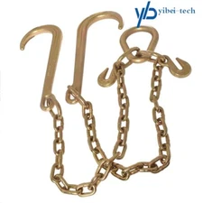 V-Chain J Hooks 2' Flatbed Tow Truck Rollback Wrecker Carrier 15" Large G70