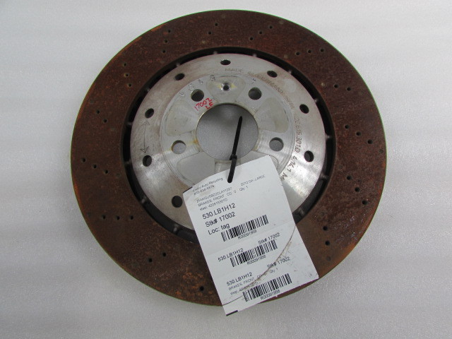 Lamborghini Gallardo, Front Brake Rotor, Steel, Used, P/N 420615301D