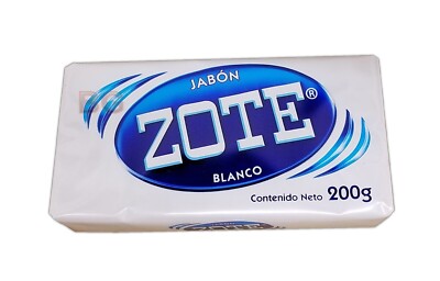Zote White Laundry Soap Washing Clothes Detergent Kitchen Jabon Blanco 7oz Bar
