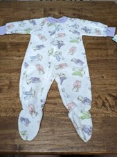 Vtg New Carters Sleeper One Piece Footed Pajama 6-12 Month Teddy Bears