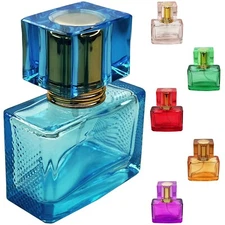 25ml 0.85oz colored glass empty perfume spray bottles refillable