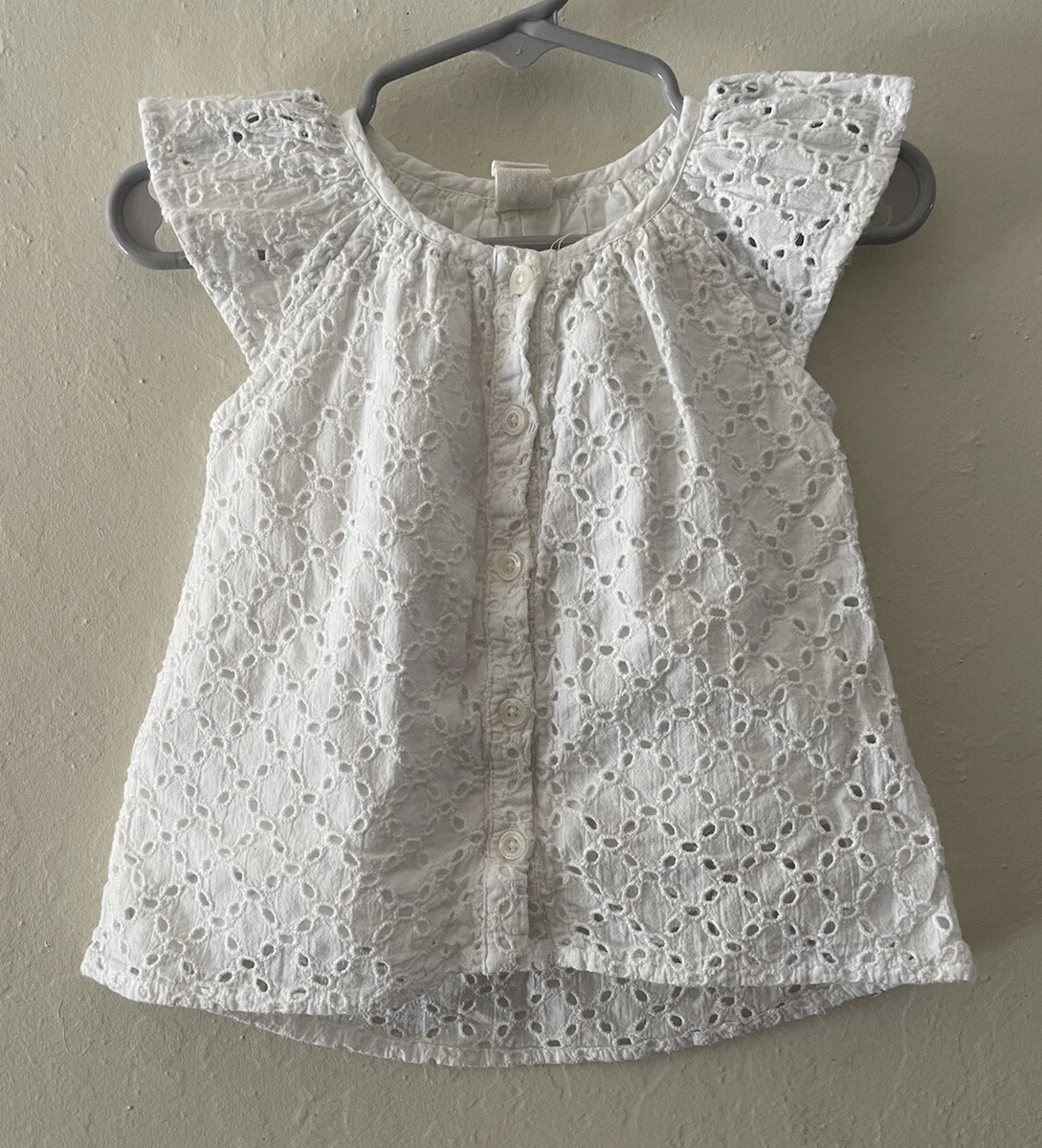 Baby girl white eyelet best sale dress