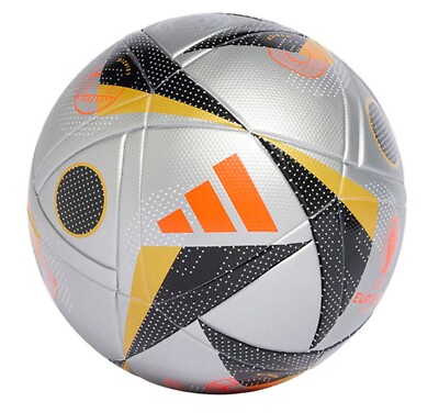 Adidas Unisex Euro 24 League Foil Ball Silver Black Football