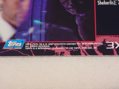 The X-Files Trading Cards Grotesque – Season 3 #23 TOPPS 1996 – Used Excellent - Picture 3 of 3