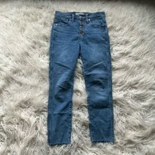 Madewell 10" High-Rise Skinny in Dewitt Wash: Button-Front TENCEL Denim Edition
