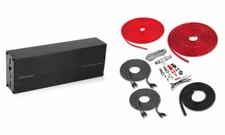 Pioneer GM-D1004 400W 4-Channel Car Amplifier w/ Free Belva 8 Gauge Amp Wire Kit