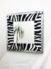 Animal Print Mirror Zebra - Hand made