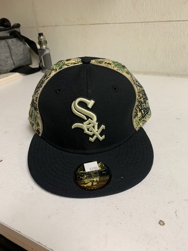 new era white sox money Hat 7 5/8 *new 