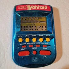 Yahtzee handheld electronic game: Blue