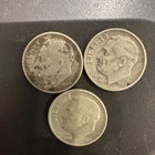Three 1949S Roosevelt, Silver Dimes