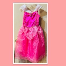 Disney Store Aurora Princess Sleeping Beauty Costume Dress Pink  Size 5/6