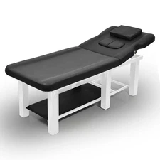 185cm Professional Stationary Massage Table With Backrest For Treatment Table