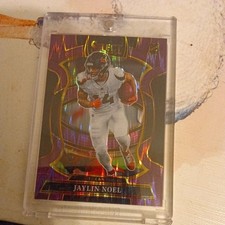 2025 Panini Select ~ Jaylin Noel #36 ~ Purple Shock Prizm RC 178 /699 ~ Texans