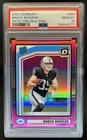 2024 Panini Donruss Brock Bowers Optic Rated Rookie Preview Pink #394 PSA 10