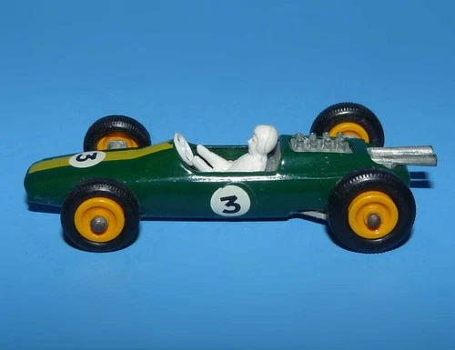 Lesney Matchbox Green Lotus Race Car  #3 No 19 England c 1960s