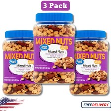 Great Value Mixed Nuts with Peanuts, 27 oz (3 Pack)