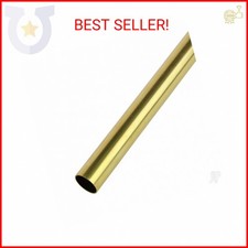 K S 8130 Round Brass Tube, 7/32" OD x 0.014" Wall x 12" Long, 1 Tube, Made in US