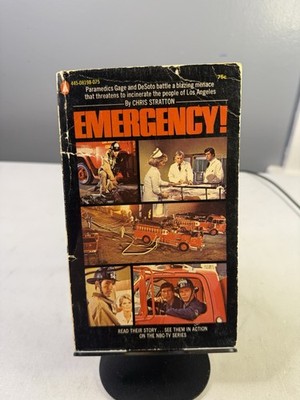 EMERGENCY!  Squad 51 Rare 1972 TV Show Tie-In VTG Paperback Chris Stratton *POOR
