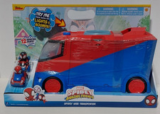 Marvel Spidey and his Amazing Friends Web Transporter Feature Vehicle, Lights...