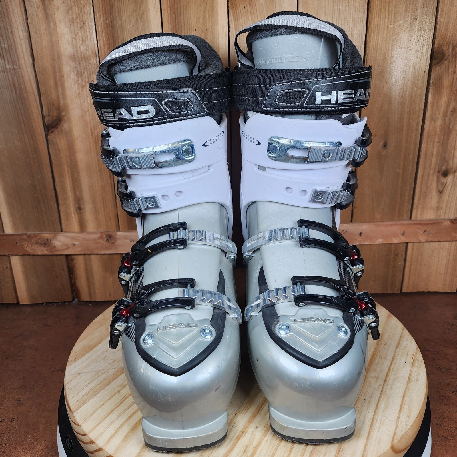 SALOMON Head Ezon 2 Scarponi da Sci Uomo 26.0 Mondo 289mm 4 Fibbie Super Macro Regolazione Grigio Rosso