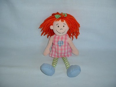 JELLYCAT 10 Zoll I am Gingham Girl kuschelweiches Plüschtier Puppe (ROTE HAARE/CHICKETTE)