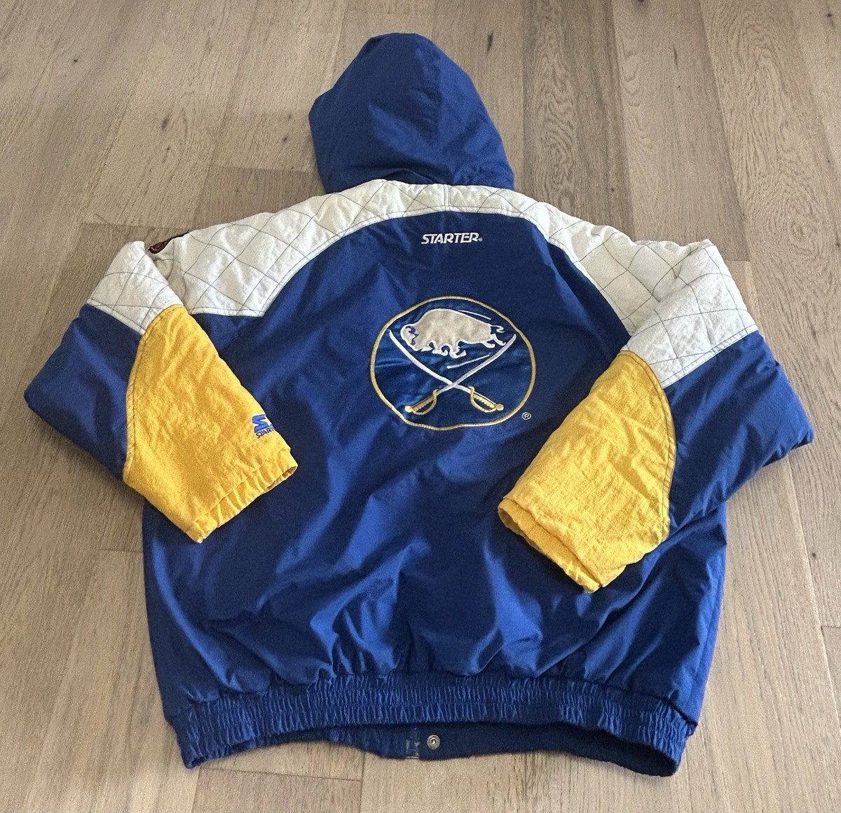 Vintage 90s Buffalo Sabres Starter Jacket Puffer Full Zip XL | eBay