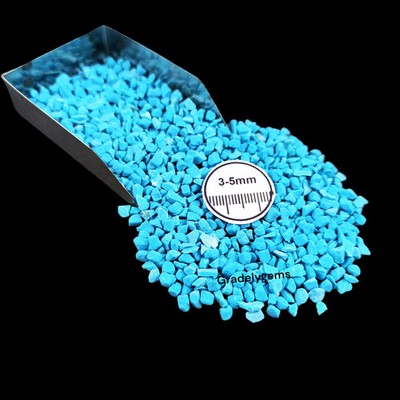 Turquoise Coarse Crushed Stone 3-5mm for Craft Inlay Art