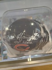BEARS Dan Hampton signed mini helmet w/ HOF 2002 JSA COA AUTO Autographed