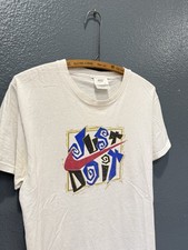 Vintage 90’s Nike Just Do It White Cotton Tee Shirt Men’s Size Small USA Made