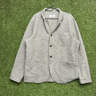 #ad Buck Mason Wool Jacket Mens Large Felted Chore Coat 3 Button Blazer Casual $149.98