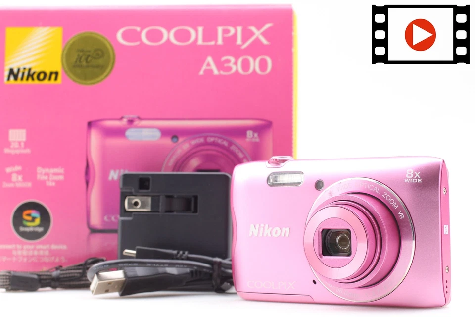 [N COMME NEUF] Appareil Photo Numérique Nikon Coolpix A300 Rose 20MP (Disp : ... - Photo 1/4