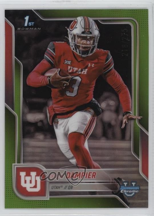 2025 Bowman U Chrome Lime Green Refractor 218/275 Devon Dampier #3 3hd