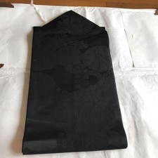 Kimono Black obi beautiful pure silk