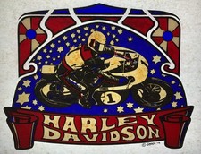 Vtg Harley Davidson Motorcycle  1975 Roach  Iron On / Heat Transfer with bonus