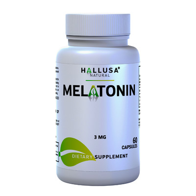 Melatonin Capsules 3mg - Sleep Support - 60 Count - 2 month supply