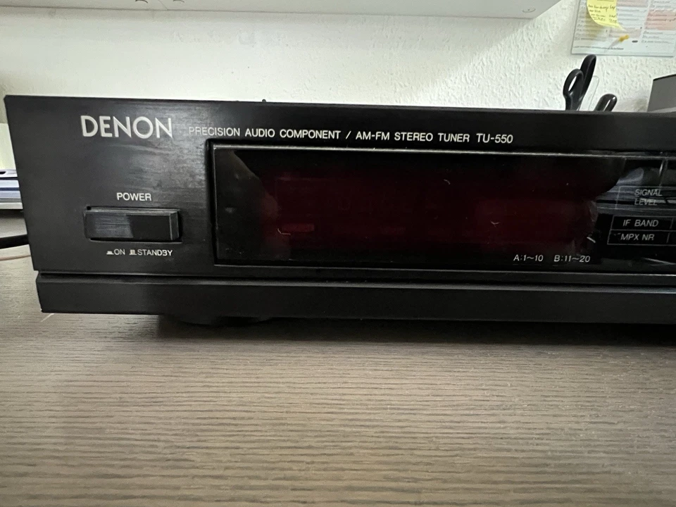 DENON TU-550 AM/FM Stereo Tuner Radio Synthesizer - Bild 2 von 4
