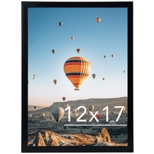 12x17 Picture Frame Black Plastic Wall Mount Poster Photo Gallery