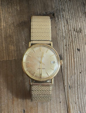 OMEGA 1960s Seamaster Automatic Calendar Vintage Gold Dial Date Watch 36-39mm