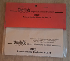 Digitrax Command Control RD2 Remote Sensing Diodes for BDL16 - New
